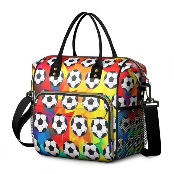 Team Player Lunch Bag – Waterproof Dual Compartment Insulated Tote for Work School and Sports Training Sessions