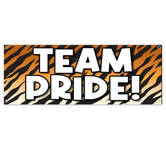 Team Pride 13 oz Banner | Non-Fabric | Heavy-Duty Vinyl Single-Sided With Metal Grommets