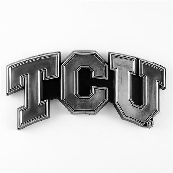 Team ProMark NCAA TCU Horned Frogs Chrome Automobile Emblem, One Size 60378