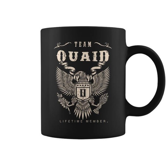 Team Quaid Lifetime Member Coffee Mugs