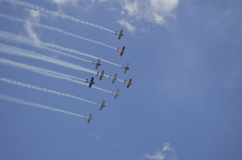 Team RV aerobatics team Canvas Art - Stocktrek Images (35 x 23)
