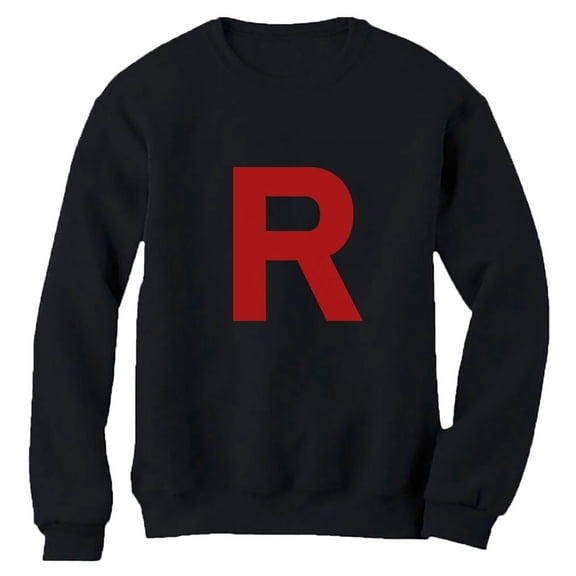 Team Rocket Inspired Shirt Costume Halloween Shirts for Women Sweatshirt Small Black