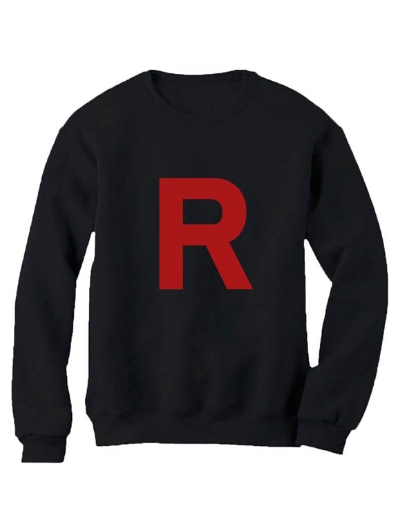 Team Rocket Inspired Shirt Costume Halloween Shirts for Women Sweatshirt X-Large Black
