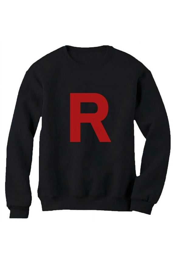 Team Rocket Inspired Shirt Costume Halloween Shirts for Women Sweatshirt X-Large Black