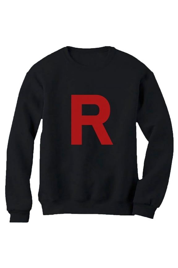Team Rocket Inspired Shirt Costume Halloween Shirts for Women Sweatshirt XX-Large Black