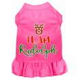 thumbnail image 1 of Christmas Pet Dog  Cat Dress Screen Printed, "Team Rudolph", 1 of 10