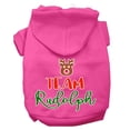 thumbnail image 1 of Christmas Pet Dog  Cat Hoodie Screen Printed, "Team Rudolph", 1 of 10
