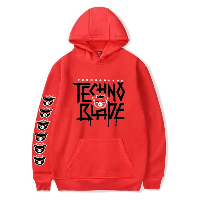 Technoblade printed hoodies Coat Sweatshirt Hooded Pullover Unisex