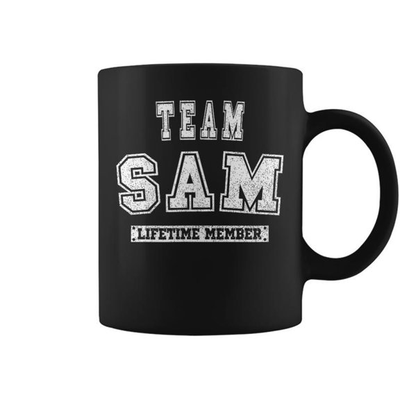 Team Sam Lifetime Member Family Last Name Coffee Mugs