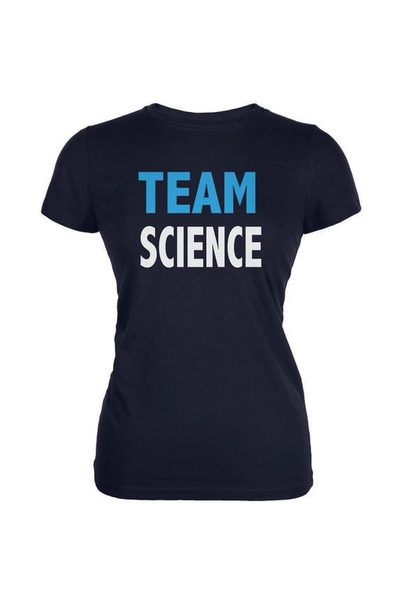 Team Science Juniors Soft T Shirt Navy X-LG