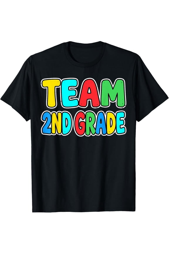 Team Second 2ND Grade Squad Back to School Students Tee T-Shirt