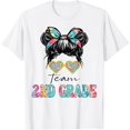 thumbnail image 1 of Team Second 2nd Grade Girl Messy Bun Back To School Funny T-Shirt, 1 of 3
