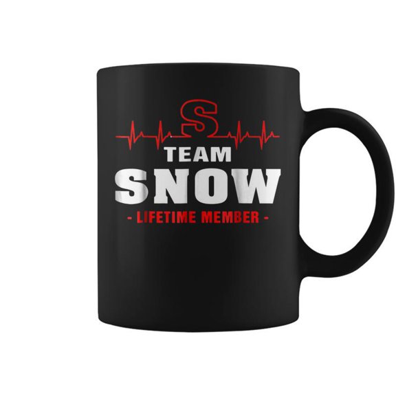 Team Snow Lifetime Member Surname Last Name Coffee Mugs