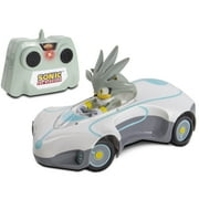 Team Sonic Racing RC Silver - NKOK 682, 128 Scale 2.4GHz RC Car, 6.5 Compact Design, Officially Licensed Sega Sonic The Hedgehog, Battery Powered, Transmit Up To 150, Ages 6+