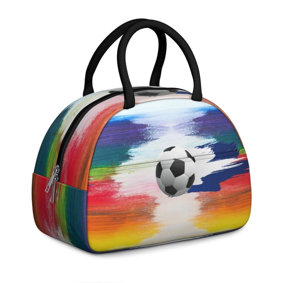 Team Spirit Lunch Bag – Reusable Insulated Tote with Sports-Themed Design, Leakproof and Spacious for Workouts or Daily Meals