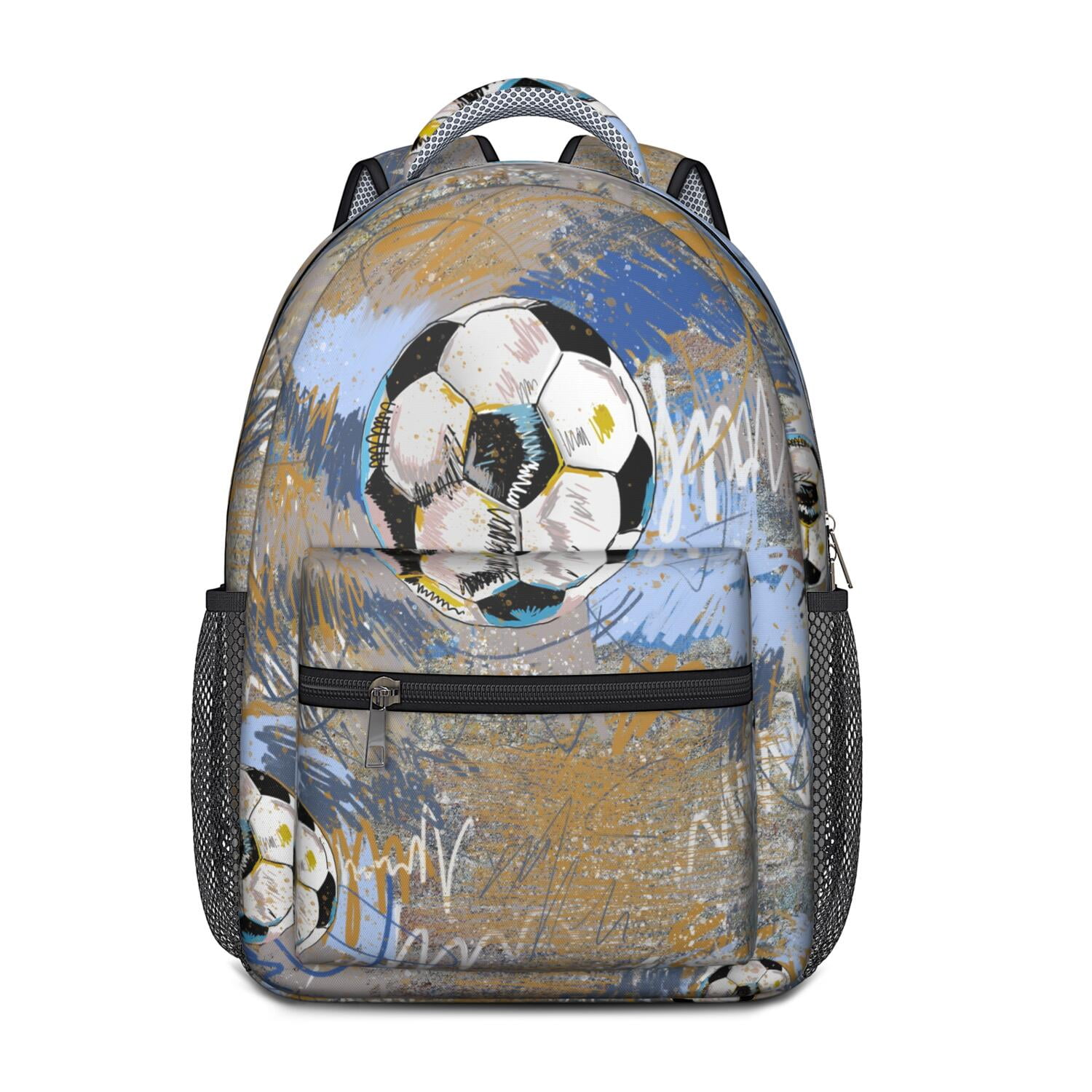 Team Spirit Waterproof Backpack - Ergonomic Student Backpack for Baseball, Football, Soccer Fans - Breathable & Durable Design for Teens
