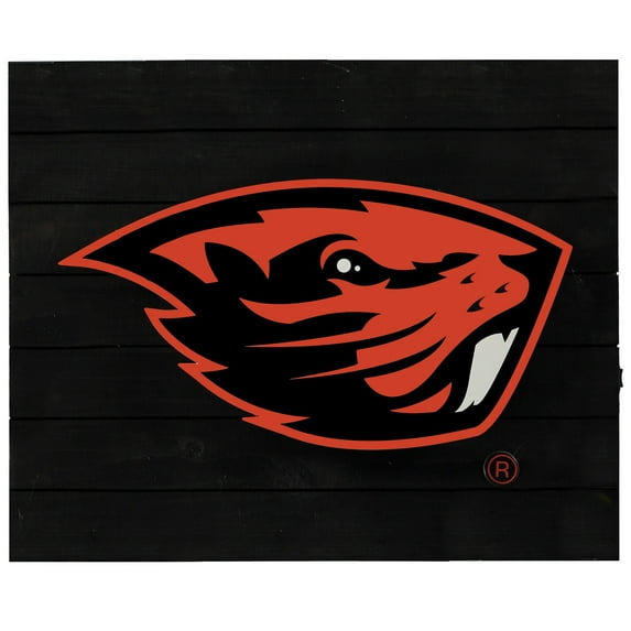 Oregon State Beavers 15" x 18" Lit Wall Decor