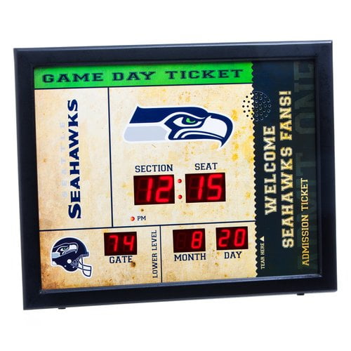 Team Sports America NFL Bluetooth Scoreboard Wall Clock