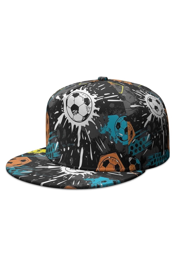 Team Sports Hat – Baseball Football Logo Adjustable Snapback for Men Women, Athlete Training Style