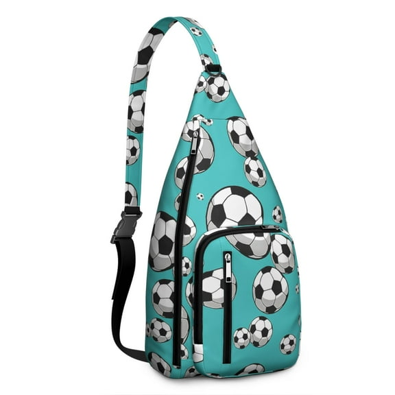 Team Sports Sling Backpack - Fashionable Crossbody Shoulder Bag for Game Day & Travel