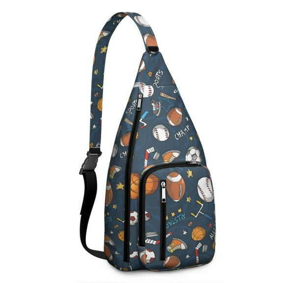Team Sports Sling Backpack&nbsp;- Fashionable Crossbody Shoulder Bag for Game Day & Travel