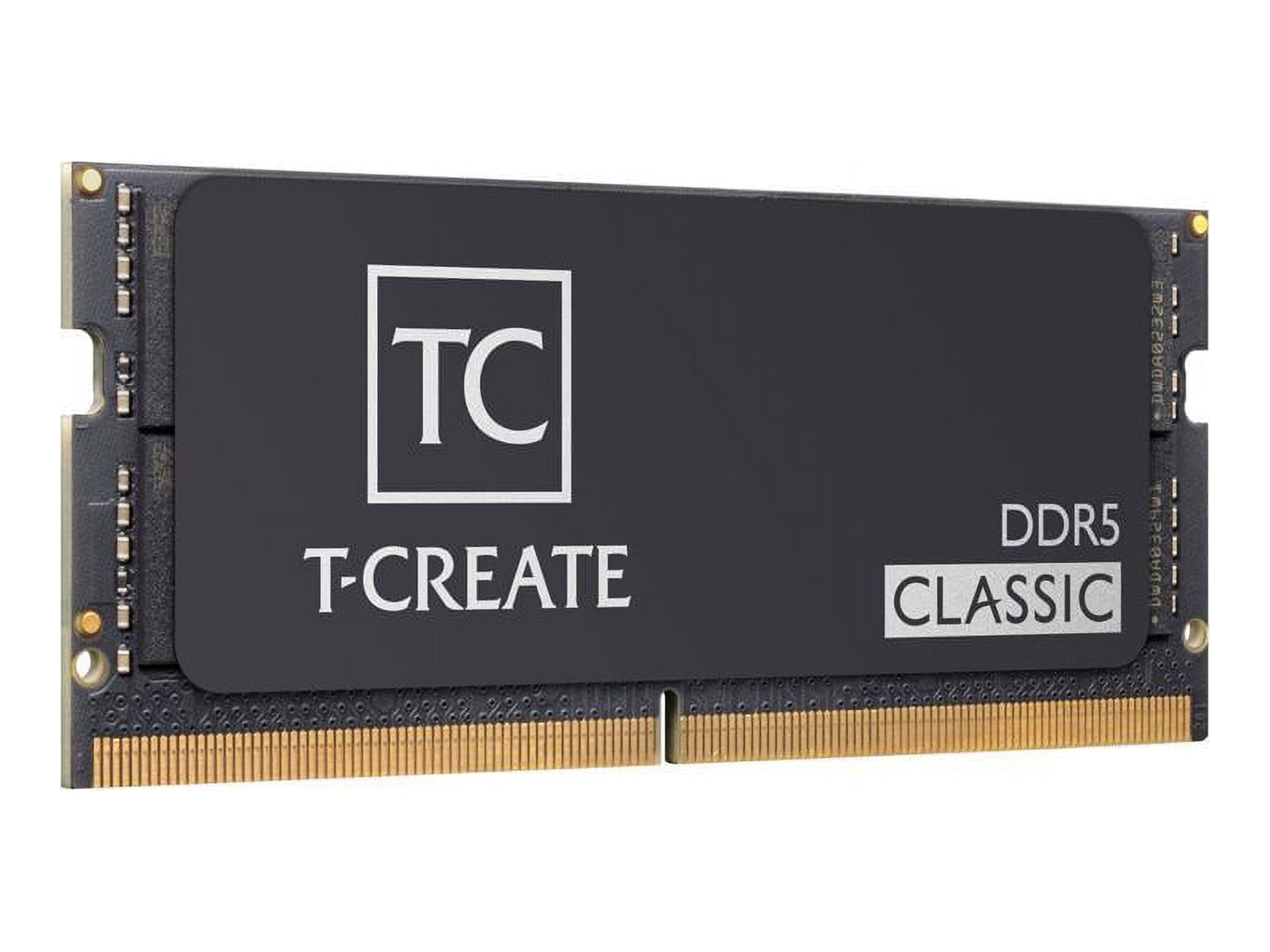 メモリー T-CREATE DDR5 - 5600(PC-5 44800) 16GB Team T-CREATE CLASSIC 16GB 262-Pin DDR5 SO-DIMM DDR5 5600 (PC5