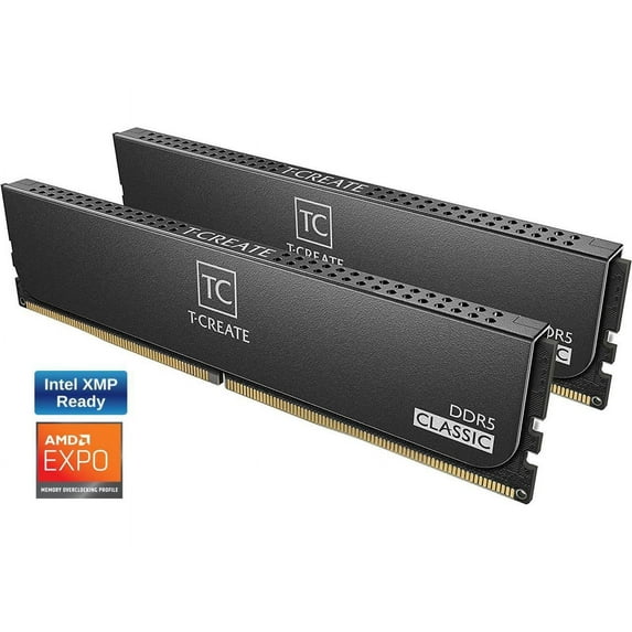 Team T-CREATE CLASSIC 64GB (2 x 32GB) DDR5 5600 (PC5 44800) Desktop Memory Model CTCCD564G5600HC46DC01
