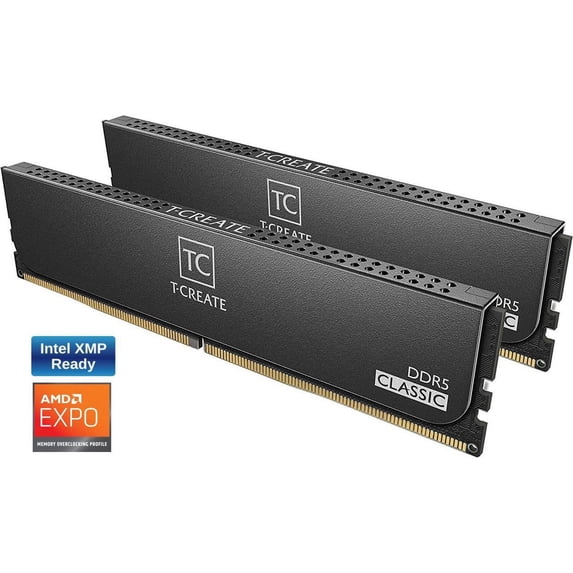 Team T-CREATE CLASSIC 64GB (2 x 32GB) DDR5 6000 (PC5 48000) Desktop Memory Model CTCCD564G6000HC48DC01