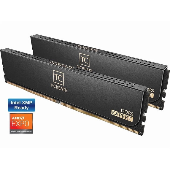 Team T-CREATE EXPERT 64GB (2 x 32GB) DDR5 6000 (PC5 48000) Desktop Memory Model CTCED564G6000HC34BDC01