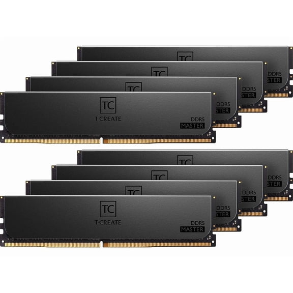 Team T-Create Master 128GB (8 x 16GB) 288-Pin PC RAM DDR5 6400 (PC5 51200) Desktop Memory Model CTCMD5128G6400HC32AOC01