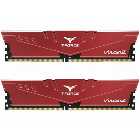 Team T-FORCE VULCAN Z 16GB (2 x 8GB) DDR4 3600 (PC4 28800) Desktop Memory Model TLZRD416G3600HC14CDC01