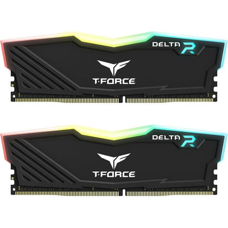 Team T-Force Delta RGB 16GB (2 x 8GB) 288-Pin PC RAM DDR4 3200 (PC4 25600) Desktop Memory Model TF3D416G3200HC16FDC01
