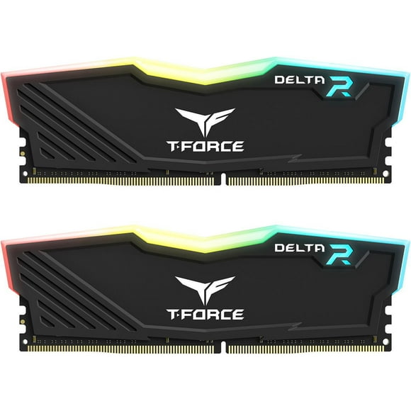 Team T-Force Delta RGB 32GB (2 x 16GB) 288-Pin PC RAM DDR4 3200 (PC4 25600) Desktop Memory Model TF3D432G3200HC16FDC01