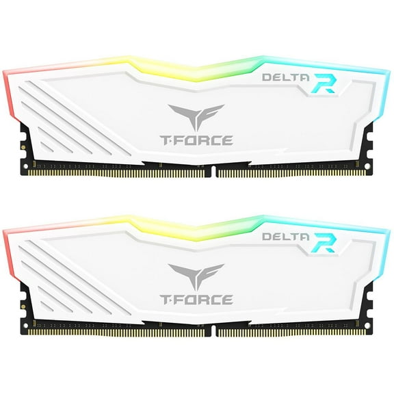 Team T-Force Delta RGB 32GB (2 x 16GB) 288-Pin PC RAM DDR4 3600 (PC4 28800) Desktop Memory Model TF4D432G3600HC18JDC01