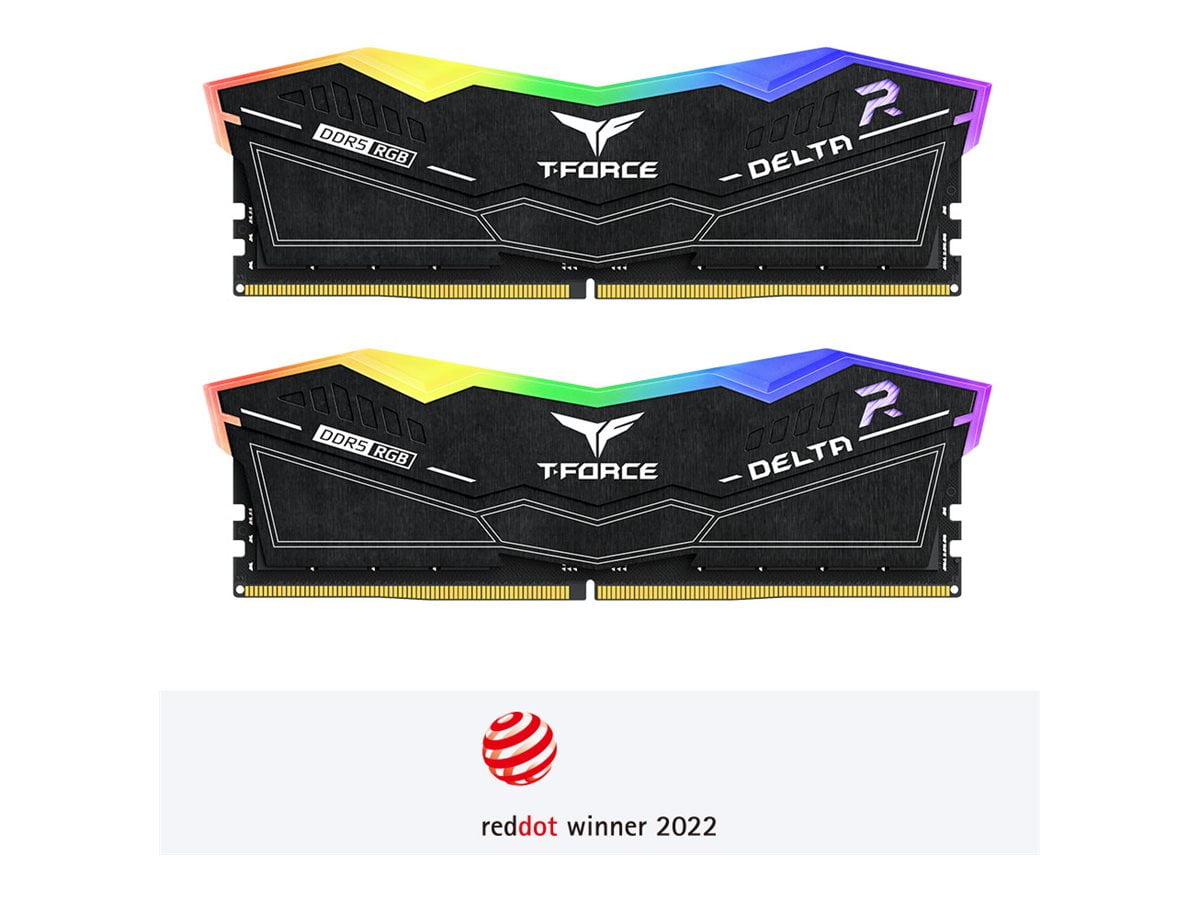 Team T-Force Delta RGB 32GB (2 x 16GB) 288-Pin PC RAM DDR5 6000