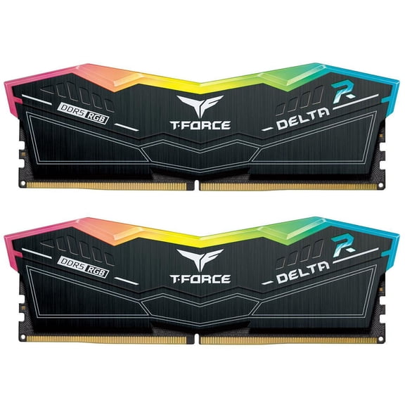 Team T-Force Delta RGB 32GB (2 x 16GB) DDR5 5200 (PC5 41600) Desktop Memory Model FF3D532G5200HC40CDC01