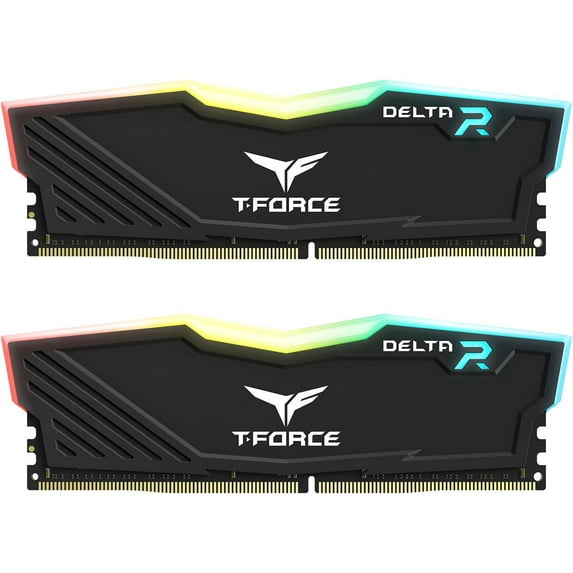 Team T-Force Delta RGB 64GB (2 x 32GB) 288-Pin PC RAM DDR4 3600 (PC4 28800) Desktop Memory Model TF3D464G3600HC18JDC01