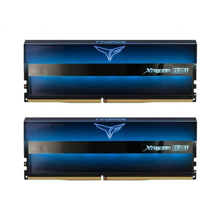 Team T-Force XTREEM ARGB 32GB (2 x 16GB) 288-Pin PC RAM DDR4 3200 (PC4 25600) Desktop Memory Model TF10D432G3200HC14BDC01