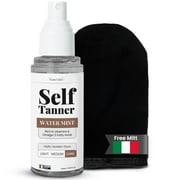 Team Tan Self Tanning Water - Vitamin Infused Self Tanner Mist for Hydrating Face and Body, Sunless Tanning Spray for Fake Tan, No Streaks, Orange Tints or Nasty Smell (Dark)