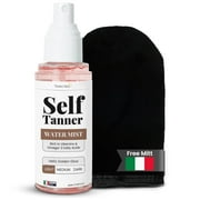 Team Tan Self Tanning Water - Vitamin Infused Self Tanner Mist for Hydrating Face and Body, Sunless Tanning Spray for Fake Tan, No Streaks, Orange Tints or Nasty Smell (Light)