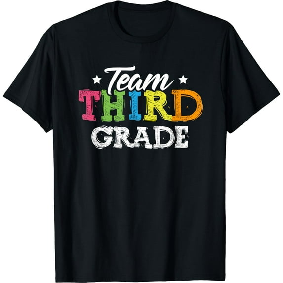 Team Third Grade Shirt Teacher Student Back To School Kids