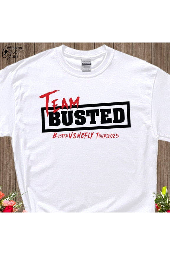 Team Tour 2025 T Shirt, Busted Tshirt, Busted vs McFly Party Shirt, Concert Announced Tshirt, Pop Rock T Shirt, Friends Lover Gift Shirt