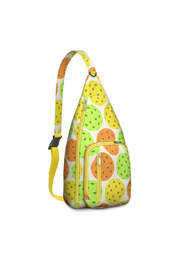 Team Training Sling Backpack - Athletic Crossbody Bag with Layered Storage for Sports Gear & Essentials