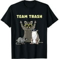 thumbnail image 1 of Team Trash Opossum Raccoon Rat, Funny Animals Garbage Gang Short Sleeve T-Shirt, 1 of 3