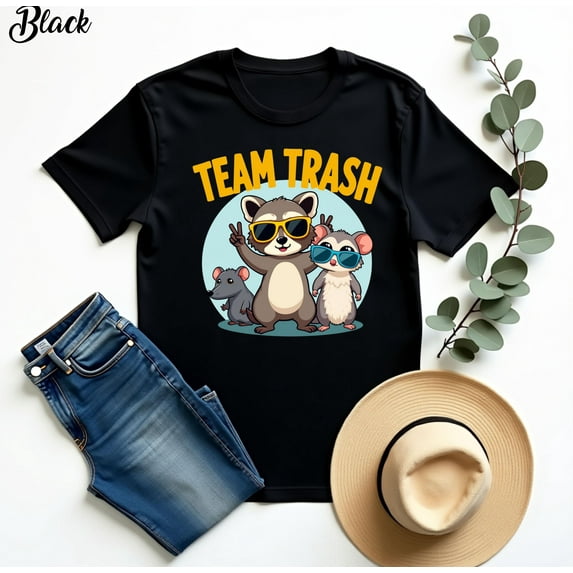 Team Trash T-Shirt: Funny Opossum, Raccoon & Rat Tee