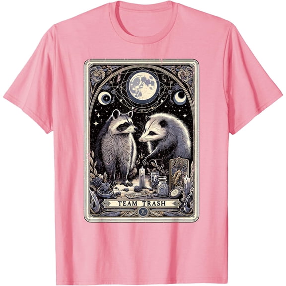 Team Trash Tarot Card Opossum Witchcraft Goth Possum Racoon Unisex T-Shirt for Men Women Kids Toddler