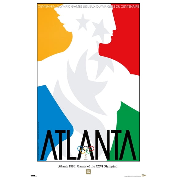 Team USA - Atlanta 1996. Games of the XXVI Olympiad. Wall Poster, 22.375" x 34"