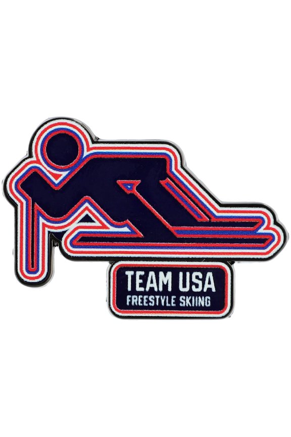 Team USA Freestyle Skiing Pictogram Pin