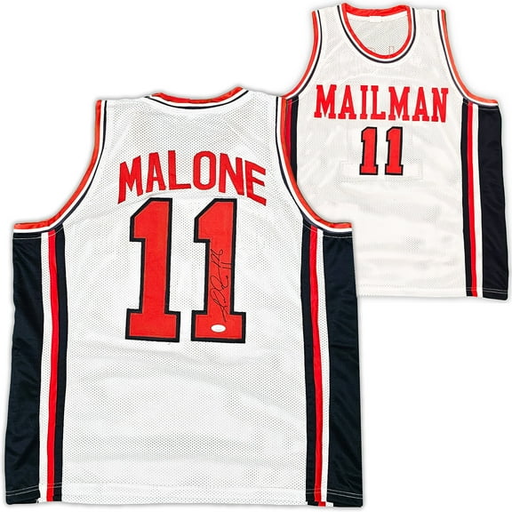 Team USA Karl Malone Autographed White Jersey JSA 215759