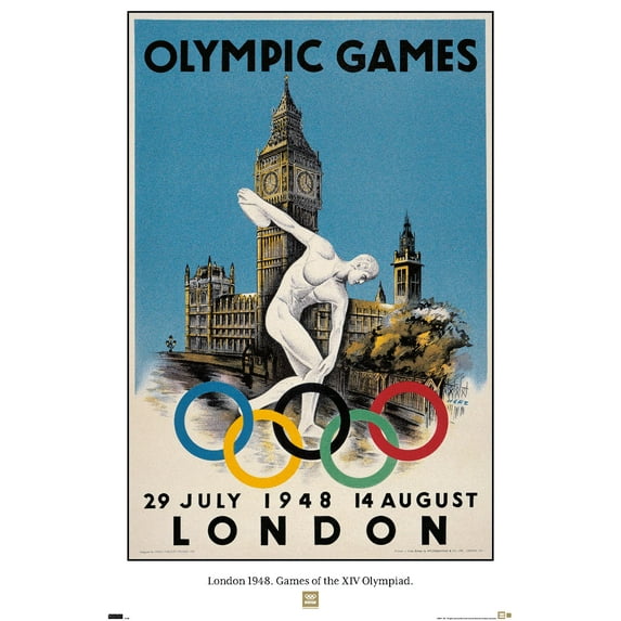 Team USA - London 1948. Games of the XIV Olympiad. Wall Poster, 22.375" x 34"